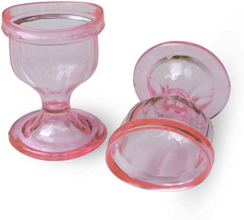 Чашки за измиване на лицето розов цвят, за ефективно почистване на очите - панели под формата на очите, плътно близост (комплект от 2 бр.)