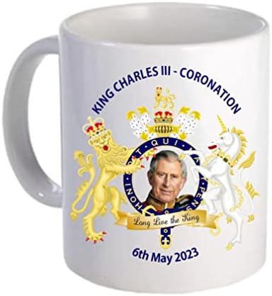 Сам Сандор -В памет на Коронацията на крал Карл III - Сувенир за спомен от коронацията Coronotion Memoribilia - Керамични Кафеена чаша с 11 грама чашата за Кафе