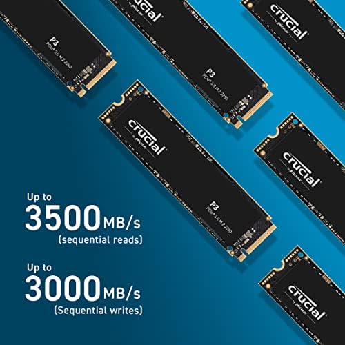 Твърд диск Ключова P3 500GB PCIe Gen3 3D NAND NVMe M. 2, скорост до 3500 Mbps - CT500P3SSD8