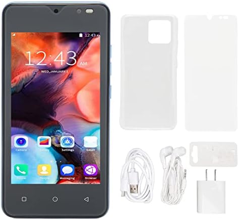 ASHATA MI11 Отключени Android-смартфон, 4,66-инчов Мобилен телефон с резолюция FHD за отключване на лице, 1 GB RAM И 8 GB ROM, 2 MP, 5 Mp Камера, Мобилен телефон с две СИМ карти 3G Net, Батерия с