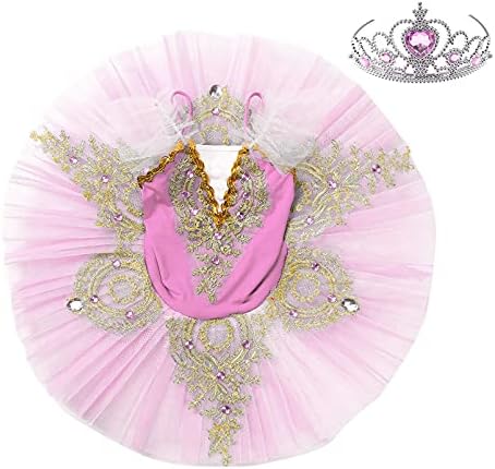 Aislor/Балетное Трика-Пакетче с Цветна Бродерия и Пайети за Момичета, Рокля-Поличка на Балерина в Лебедово Езеро, Представяне на Модерния Танц