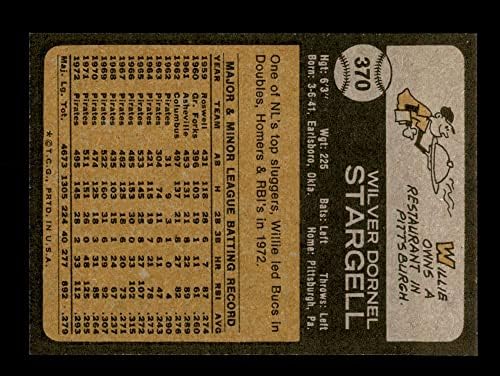 1973 Topps 370 Уили Старджелл Питсбърг Пайрэтс (Бейзболна картичка) NM+ Пирати