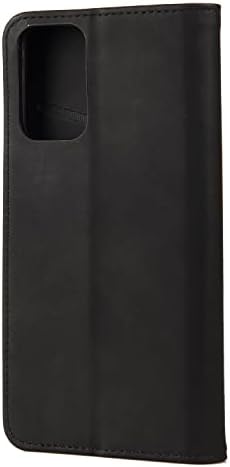 Съвместима за Samsung Galaxy S21 Чанта-портфейл Ultra На Допир, Здрав Магнитен Кожен Калъф-книжка с Притежателите на карти, Поставка, флип-надолу Защитно покритие-за Награда - Черен