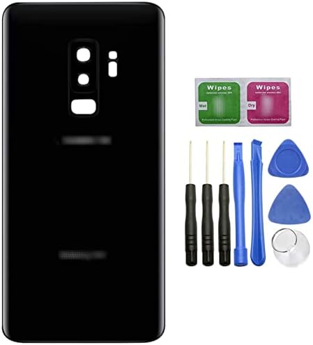 подмяна на задната стъклен капак на задната врата на Samsung Galaxy S9+ G965 6,2, Galaxy S9 Плюс Всички версии на модела, с панделка (S9 Plus G965 6,2/синьо)