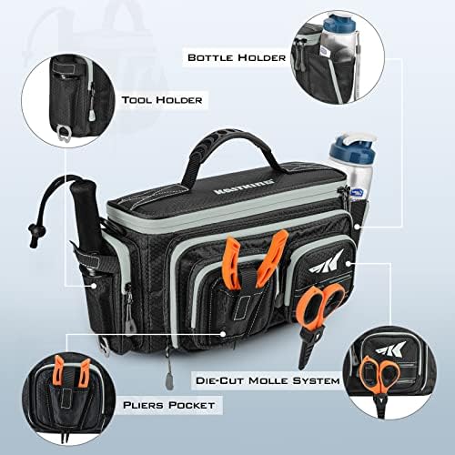 Чанта за Риболовни принадлежности KastKing Баит Boss, Мека Пластмаса Система за Стръв и Водоустойчив Материал За съхранение от Мека пластмаса в стил Акордеони, 420D Найлон