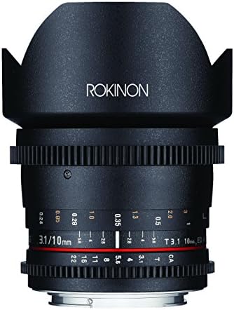 Широкоъгълен обектив Rokinon DS10M-S 10mm Т3.1 Cine за цифров огледално-рефлексен фотоапарат Sony Alpha A Mount