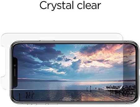 Защитно фолио от закалено стъкло Spigen, предназначена за iPhone Xs (2018) / iPhone X (2017) (2 опаковки)