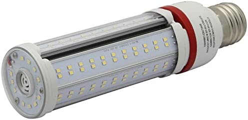 Лампа Sunlite 81430 LED G4 под формата на царевичен кочан, 45 W (еквивалент на 200 Вата), 120-277 Волта, 6975 Лумена, Без регулиране на яркостта, Цокъл Mogul E39, е в списъка на UL, 1 броене, Дневна светлина 50 До