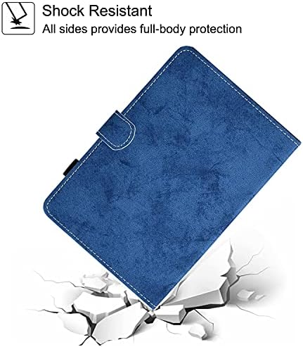 Универсален калъф за таблет с размер 6,5-7,5 инча, калъф-поставка от изкуствена кожа Newshine за Samsung Galaxy Tab A / 4 7.0 Tablet, Kindle Fire 7 (2015/2017) и други модели с диагонал около 7,0, DC-син